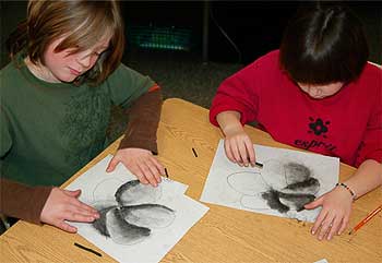 kids working